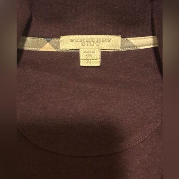 Burberry Brit CASHMERE men sweater size XL wine color - Picture 9 of 15